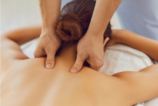 Professional therapeutic massage session in Brampton for pain relief and relaxation